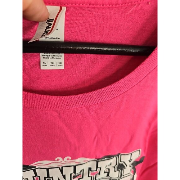 2016 Country Music Concert Tshirt  XL July Ft Laramie OH Pink - Picture 3 of 7